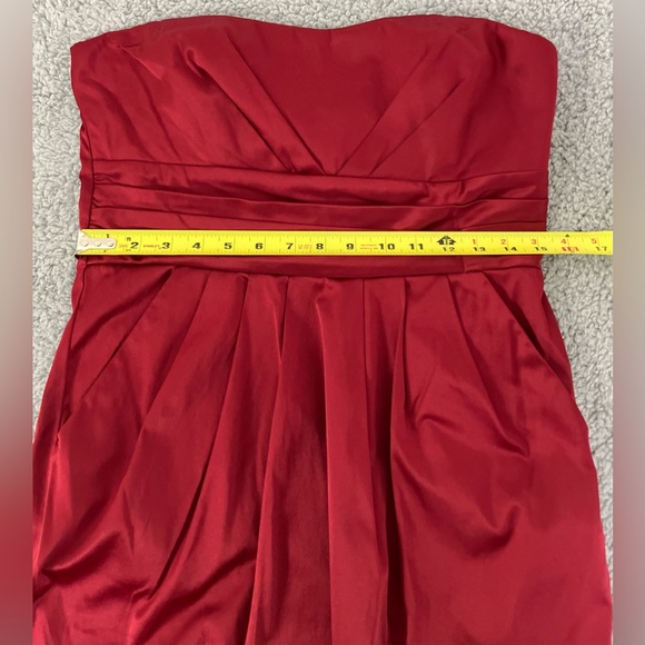 Studio Y - Apple Red Strapless Cocktail Dress Women’s Size 11/12 - Picture 8 of 8